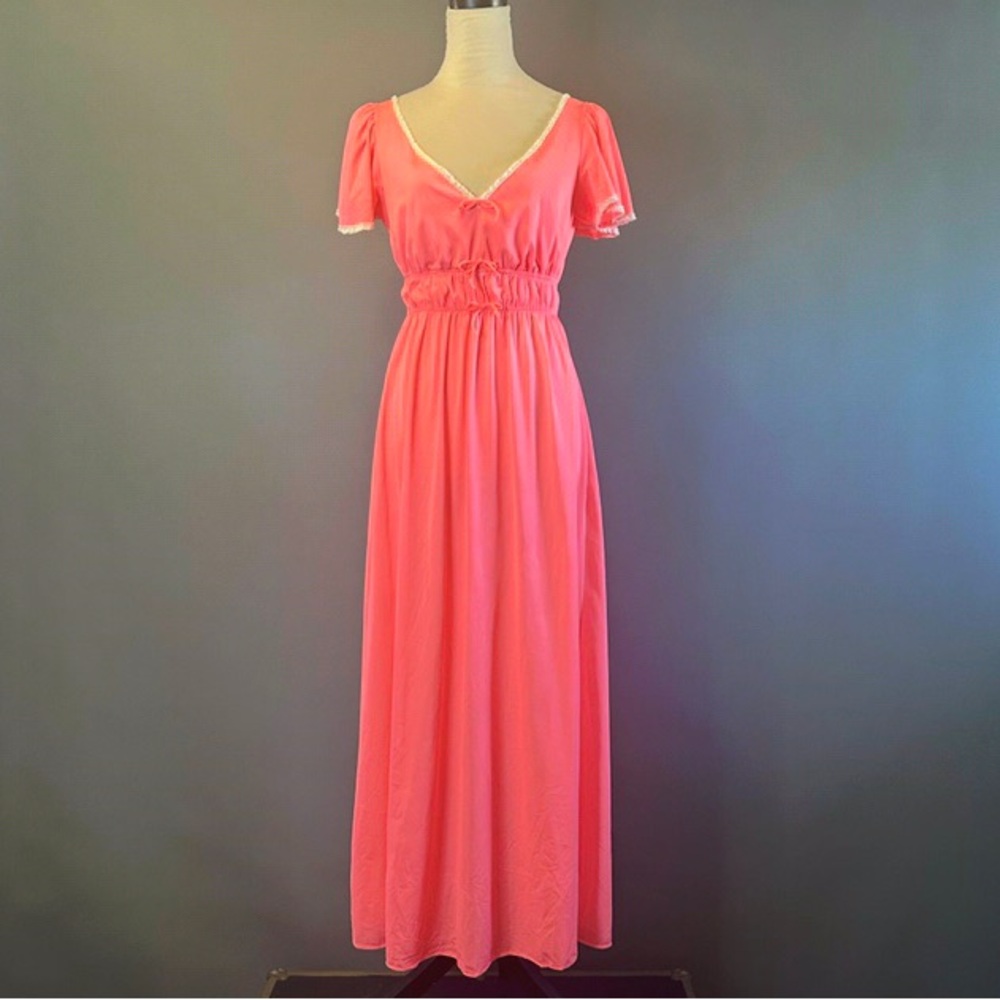 Vintage Pink Long Nighgown
